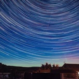 A starry night sky 