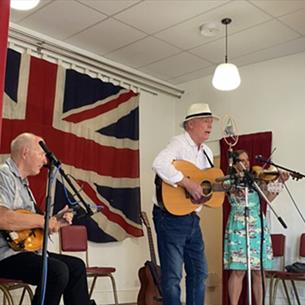 Musicians performing at Beamish Museum.