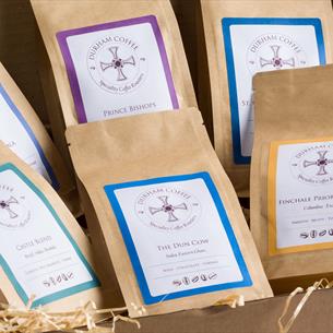 Bags of Durham Coffee