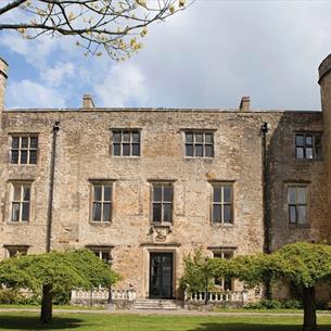 View of the exterior of Walworth Castle