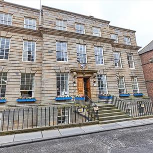 View of the front exterior of St Johns College