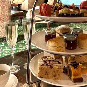 Wimbledon Afternoon Tea at Wynyard. Tea, alcohol, and a selection of delicious sweet and savoury treats. 
