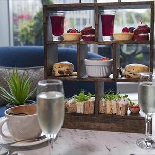 A table set for Afternoon Tea at the Radisson Blu