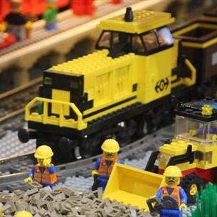 One of the displays at the Shildon Brick Show Locomotion