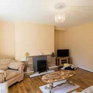 Living room at Cook Avenue