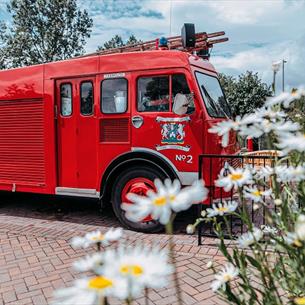 The Hotspot Fire Engine Bar - original 1960s Bedford TK Fire Engine.