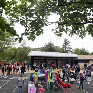 Families enjoying the facilities at Wharton Park