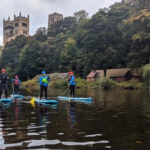 Paddle boarding on the River Wear Durham City