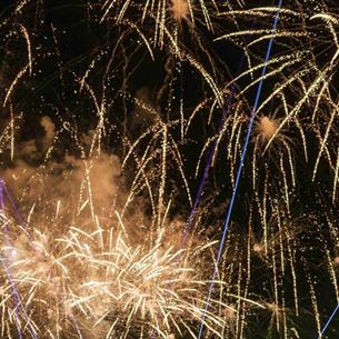 A firework display