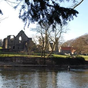 Fishing at Finchale Abbey Park