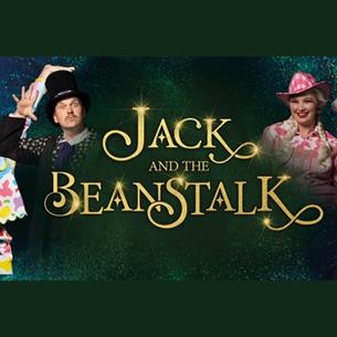 Jack and the Beanstalk logo with cast members
