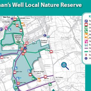 Chapman's Well Local Nature Reserve Map