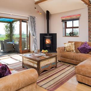 Living room at The Mill Byre self-catering at Ingleton County Durham