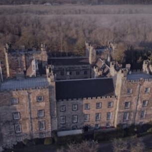 Spooky image of Lumley Castle