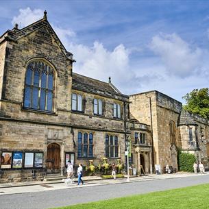 Image of Palace Green Library's exterior on a sunny day. 