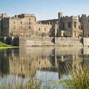 Raby Castle grounds with stunning lake