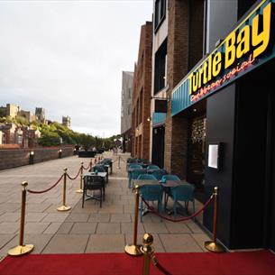 External view of Turtle Bay looking toward Durham Cathedral and Castle World Heritage Site