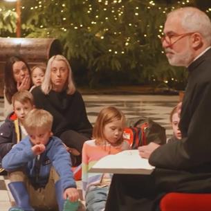 Adults and children attending the St Nicholas service at Durham Cathedral