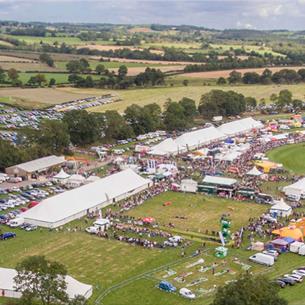 Ariel view of Wolsingham Show