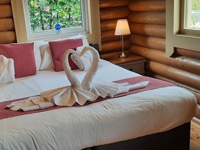 Double bedroom at Housesteads Lodge