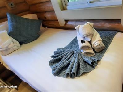 Single bed at St Ebba Lodge