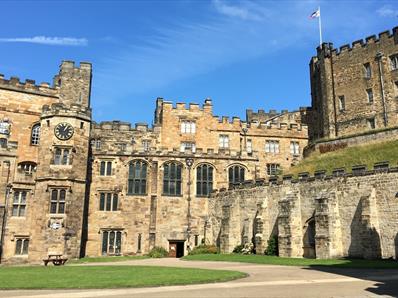 The Courtyard and Keep of Durham Castle,