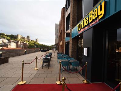 External view of Turtle Bay looking toward Durham Cathedral and Castle World Heritage Site