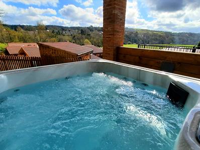 View from The Arbeia Lodge Hot Tub