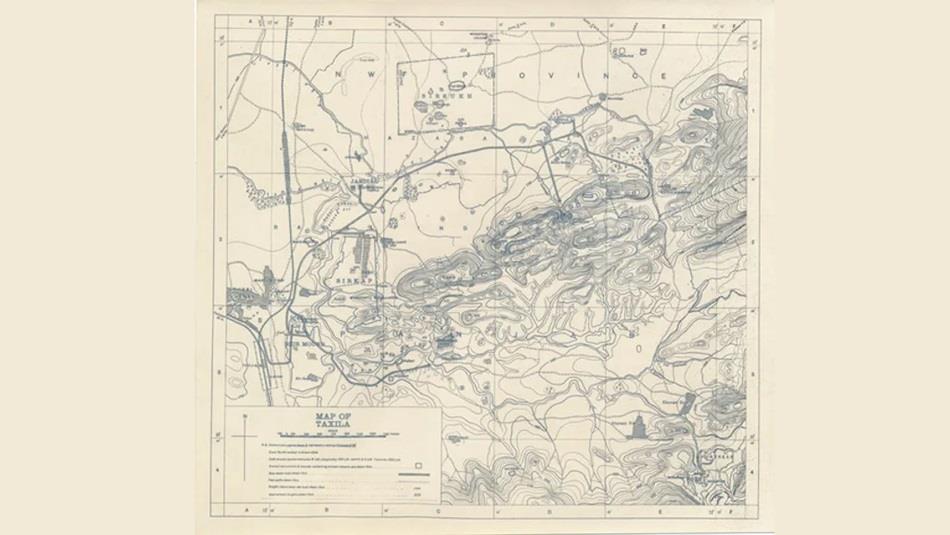 Map of Taxila region