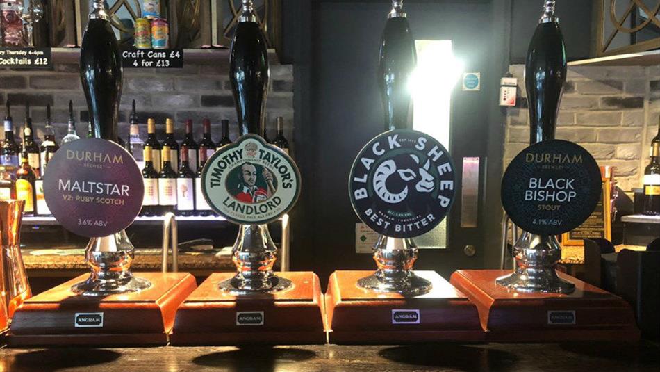 Real ales at The Sticky Wicket Emirates Riverside Chester-le-Street