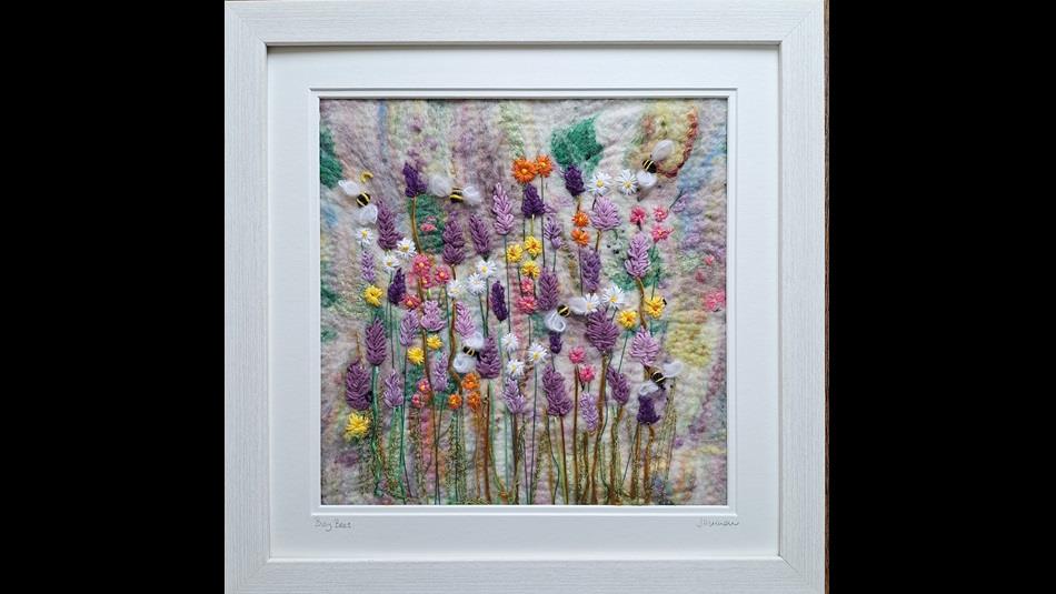 Colour floral artwork by Janice Hutchinson.