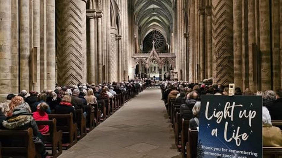 The Light up a Life service at Durham Cathedral