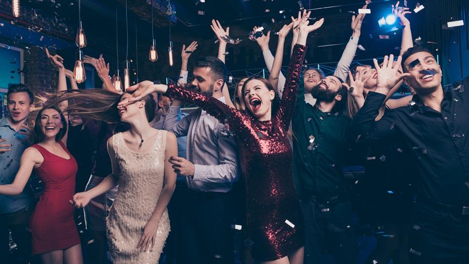 A group of people enjoying an Ultimate Party night at the Radisson Blu