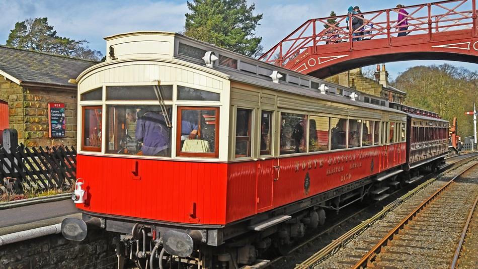 A train at Weardale Railway.