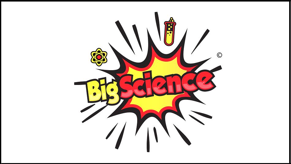 Big Science logo in red and yellow