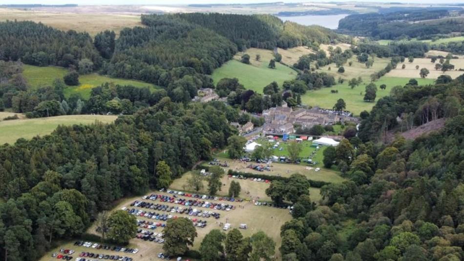 Blanchland Show Arial View