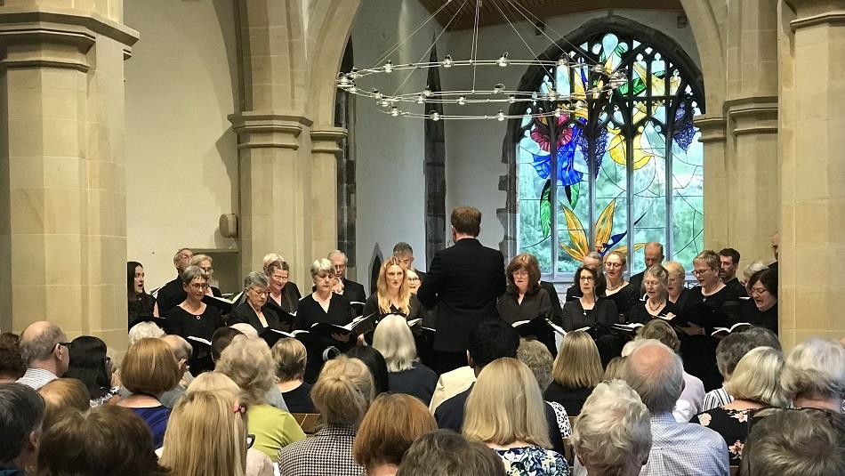 Durham Singers performing in St Brandon's Church in 2023