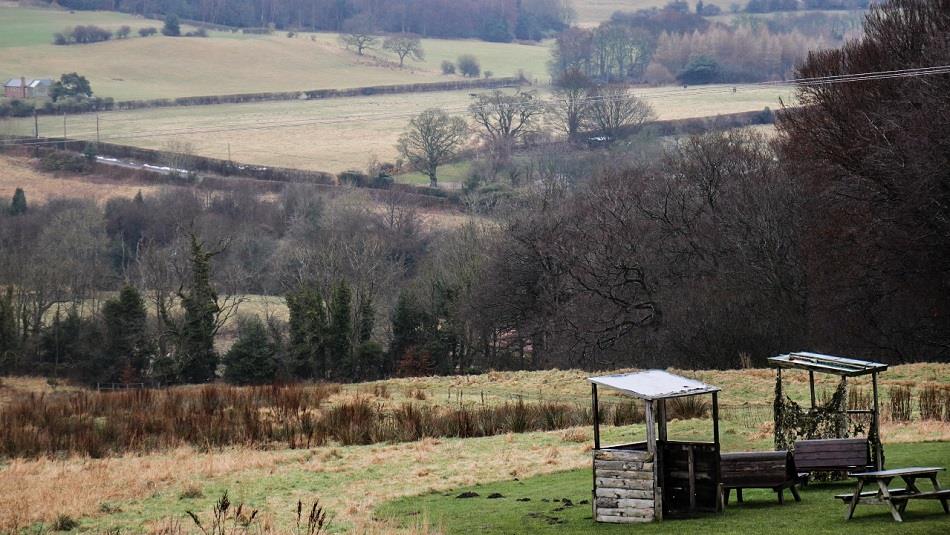 Fields surrounding South Causey inn -Clay Pigeon Shooting area