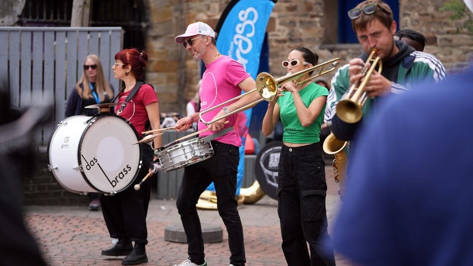 'Dass Brass' performing to crowds at Durham Brass Festival