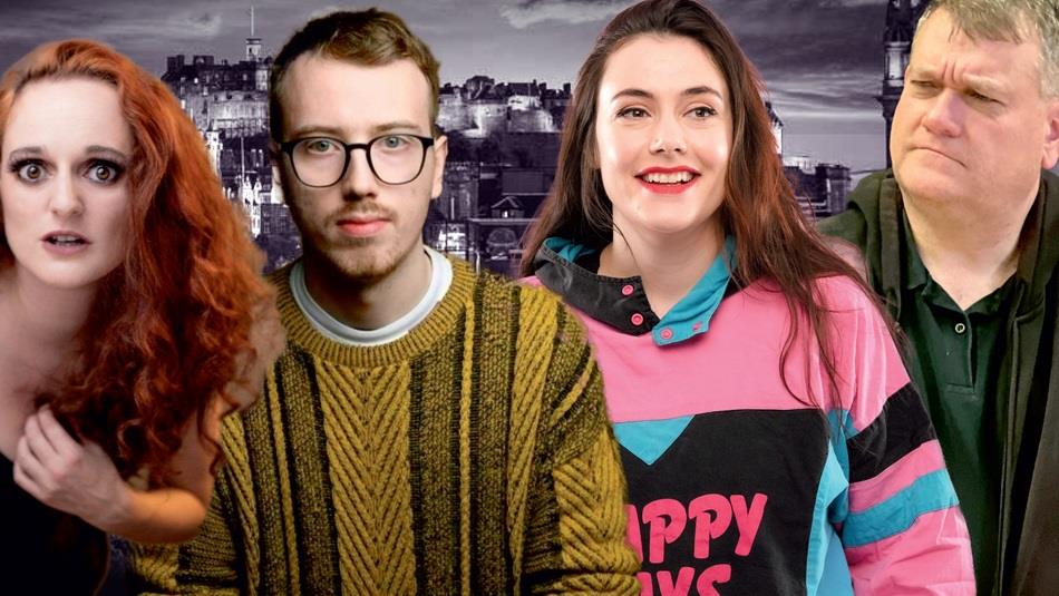 Four comedians taking part in the show