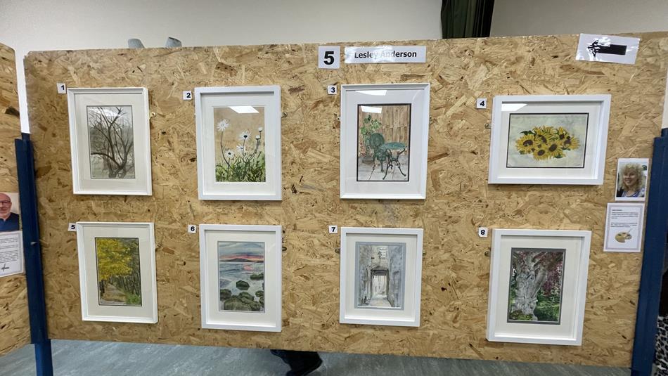 Artwork on display