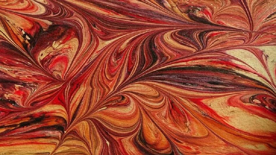 An example of paper marbling