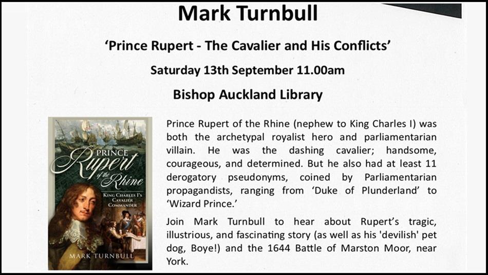 Illustration of Prince Rupert of The Rhine, Mark Turnbull book cover.
