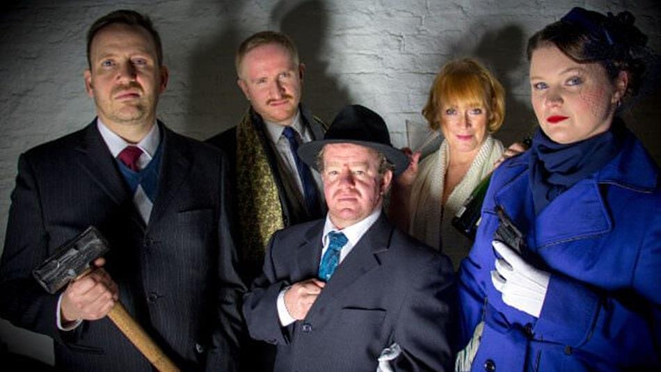Characters from the Murder Mystery Dinner at Lumley Castle