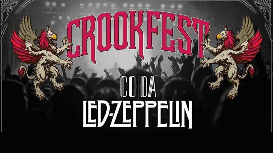 CrookFest poster adverting CD/DA and Led-Zeppelin