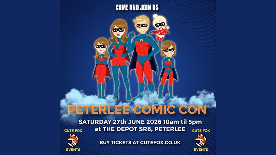 Peterlee Comic Con advertising poster