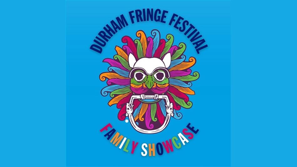 Fringe Festival logo, colourful image of the Sanctuary Knocker