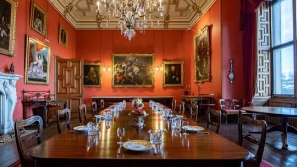 Dining room at Raby Castle