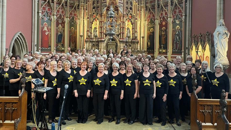Rock Choir performing at Ushaw