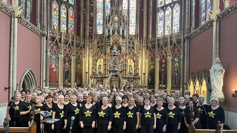 Rock Choir performing.